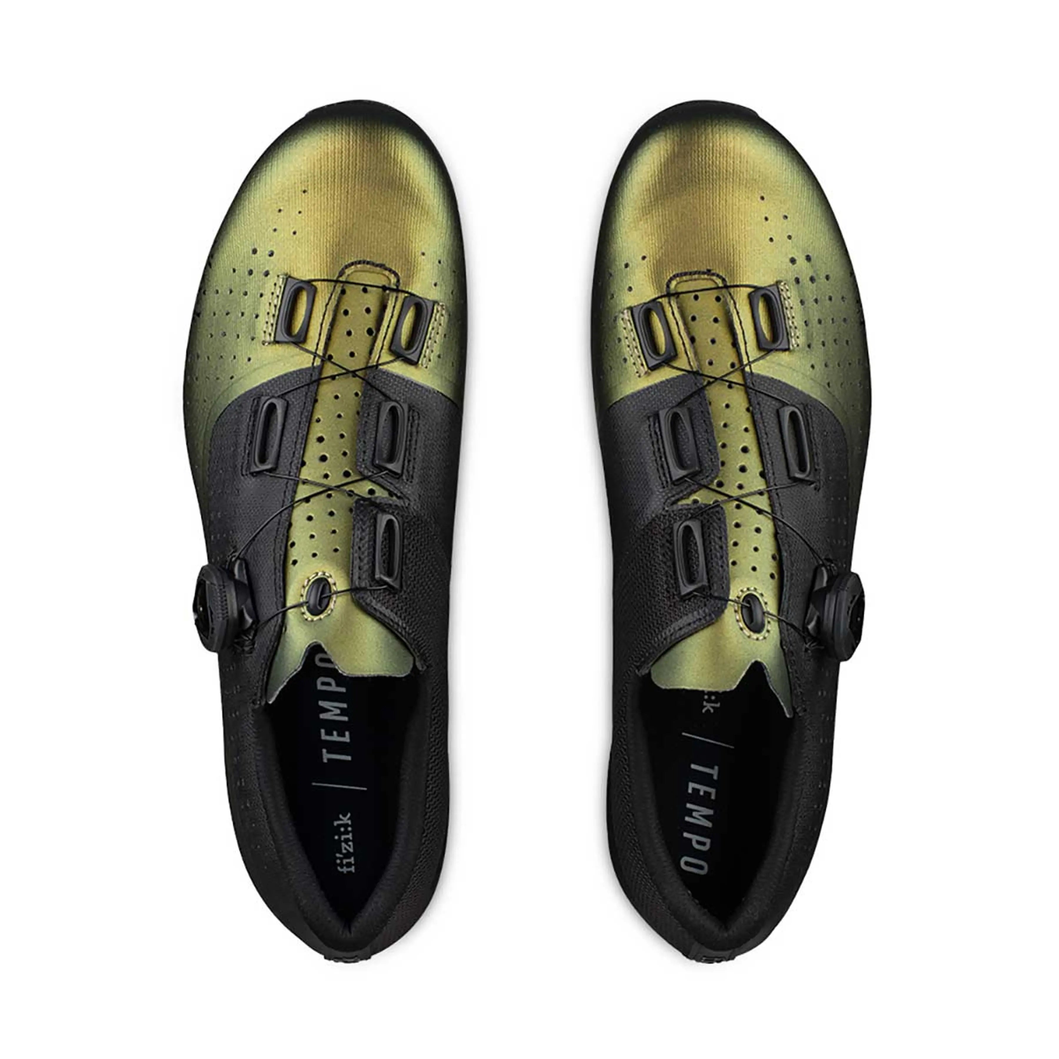 Zapatillas Fizik Tempo R4 Overcurve verde y negro